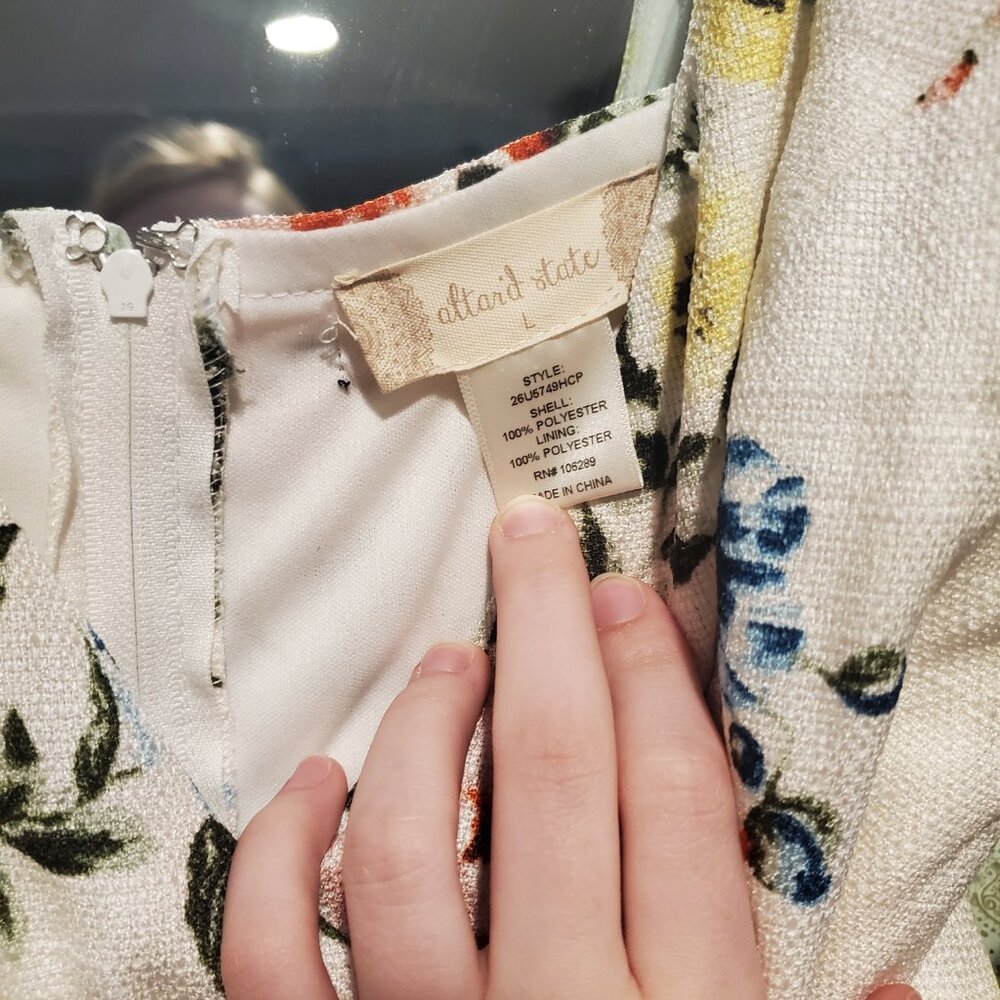 Altar'd State Spaghetti Strap Floral Dress Size Large NWT - Picture 4 of 5